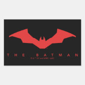 De Batman Bat Logo Rechthoekige Sticker (Voorkant)