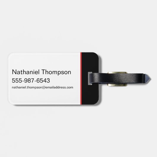 De Batman Bat Overlay-Logo Bagagelabel (Achterkant horizontaal)