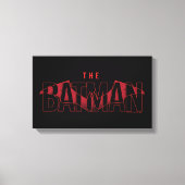 De Batman Bat Overlay-Logo Canvas Afdruk (Voorkant)