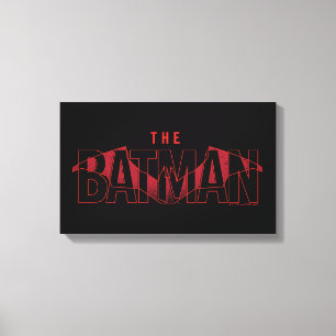 De Batman Bat Overlay-Logo Canvas Afdruk