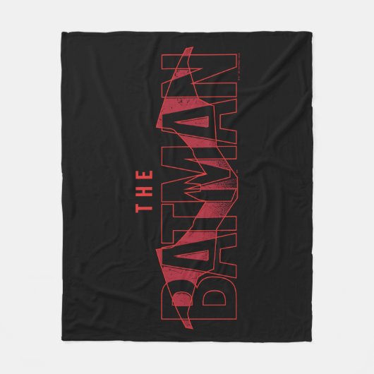 De Batman Bat Overlay-Logo Fleece Deken (Voorkant)