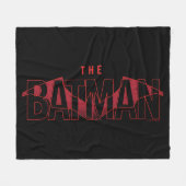 De Batman Bat Overlay-Logo Fleece Deken (Voorkant (Horizontaal))