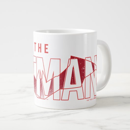 De Batman Bat Overlay-Logo Grote Koffiekop (Voorkant rechts)