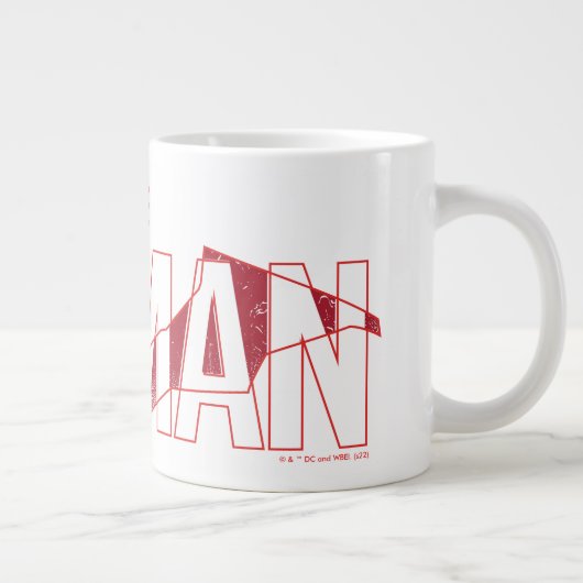 De Batman Bat Overlay-Logo Grote Koffiekop (Rechts)