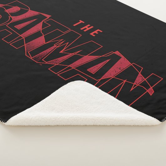 De Batman Bat Overlay-Logo Sherpa Deken (3/4)