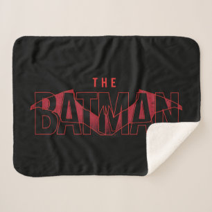 De Batman Bat Overlay-Logo Sherpa Deken