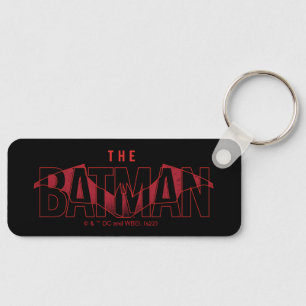 De Batman Bat Overlay-Logo Sleutelhanger