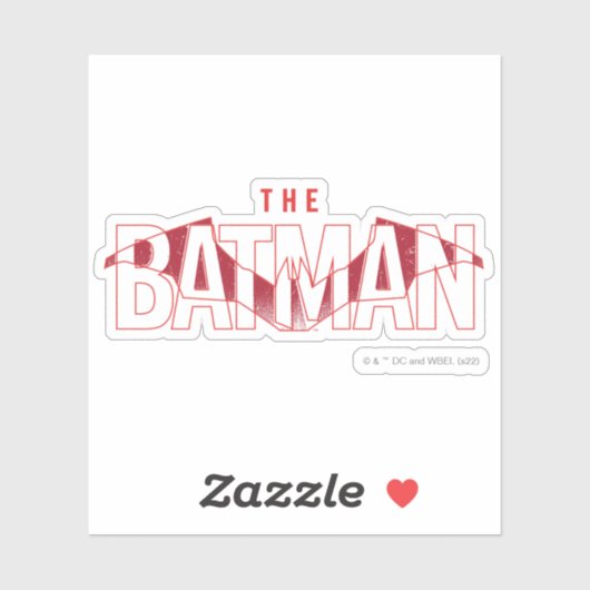 De Batman Bat Overlay-Logo Sticker (Vel)