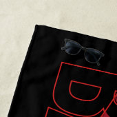 De Batman Bat Overlay-Logo Strandlaken (In situ)