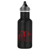 De Batman Bat Overlay-Logo Waterfles (Rechts)