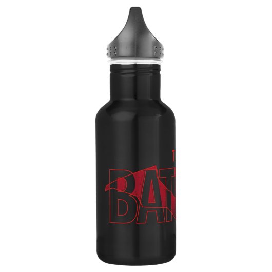 De Batman Bat Overlay-Logo Waterfles (Links)