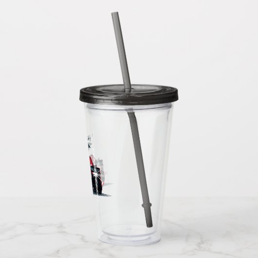 De Batman Batmobile - ik ben de schaduwen Acryl Drinkbeker (Links)