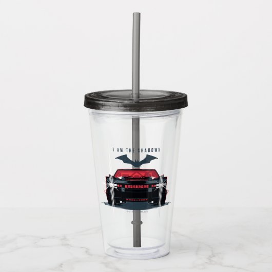 De Batman Batmobile - ik ben de schaduwen Acryl Drinkbeker (Voorkant)