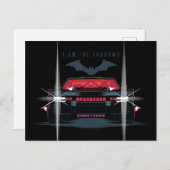 De Batman Batmobile - ik ben de schaduwen Briefkaart (Voorkant / Achterkant)