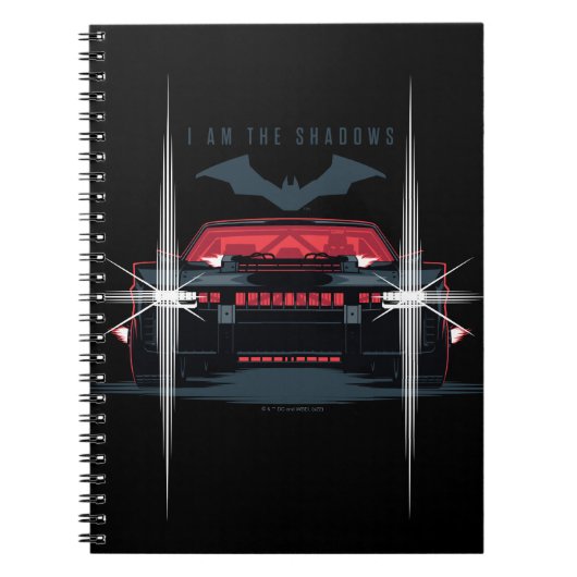 De Batman Batmobile - ik ben de schaduwen Notitieboek (Voorkant)