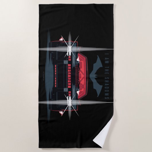 De Batman Batmobile - ik ben de schaduwen Strandlaken (Voorkant)