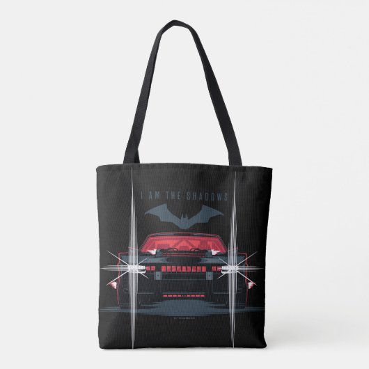 De Batman Batmobile - ik ben de schaduwen Tote Bag (Achterkant)