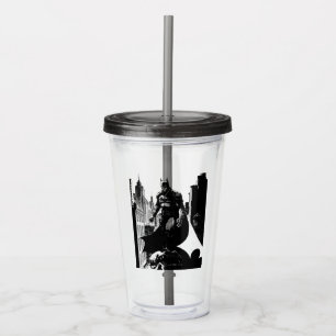 De Batman Comic Book Illustration Acryl Drinkbeker