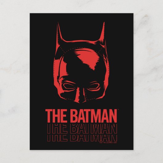 De Batman Cowl Logo Briefkaart (Voorkant)