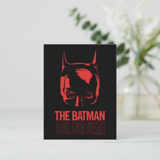 De Batman Cowl Logo Briefkaart (Staand voorkant)
