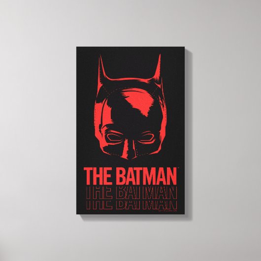 De Batman Cowl Logo Canvas Afdruk (Voorkant)
