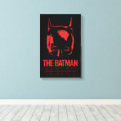De Batman Cowl Logo Canvas Afdruk (Insitu (Houten vloer))