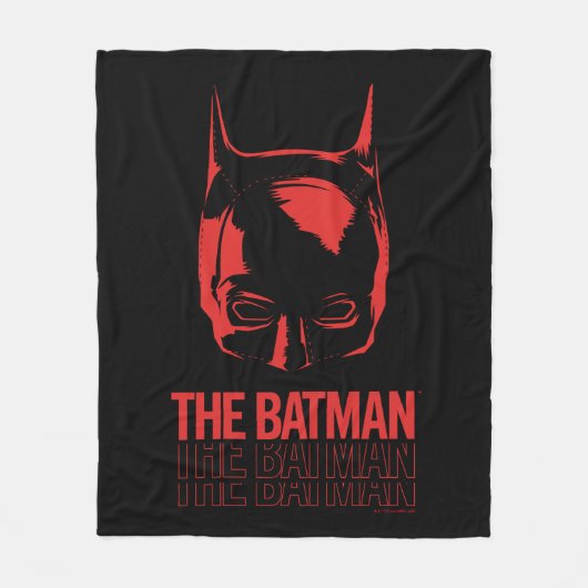De Batman Cowl Logo Fleece Deken (Voorkant)