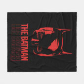 De Batman Cowl Logo Fleece Deken (Voorkant (Horizontaal))