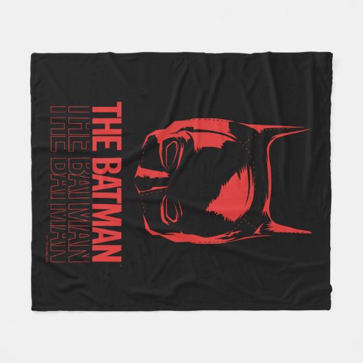 De Batman Cowl Logo Fleece Deken (Voorkant (Horizontaal))