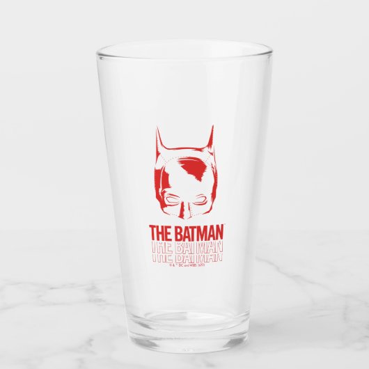 De Batman Cowl Logo Glas (Voorkant)