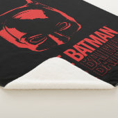 De Batman Cowl Logo Sherpa Deken (3/4)