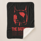De Batman Cowl Logo Sherpa Deken (Voorkant)