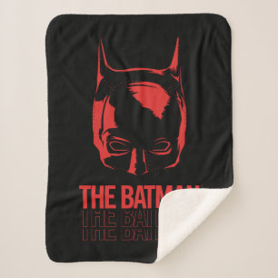 De Batman Cowl Logo Sherpa Deken