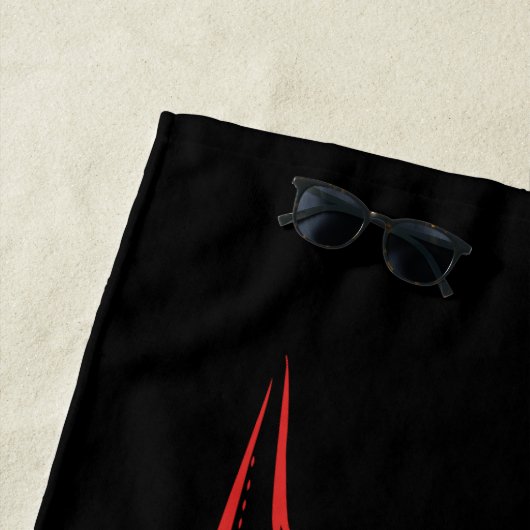 De Batman Cowl Logo Strandlaken (In situ)