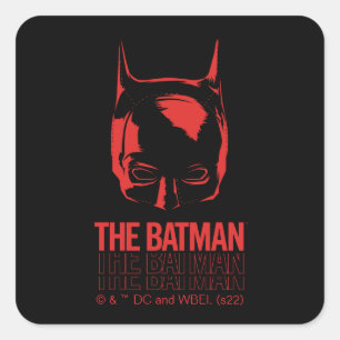 De Batman Cowl Logo Vierkante Sticker