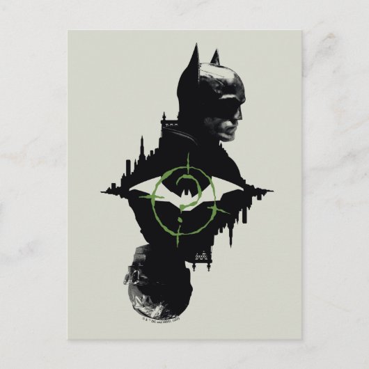 De Batman en de Riddler-grafische kaart met twee t (Voorkant)