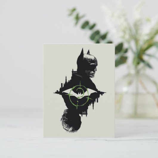 De Batman en de Riddler-grafische kaart met twee t (Staand voorkant)