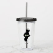 De Batman en de Riddler-grafische kaart met twee t Acryl Drinkbeker (Voorkant)
