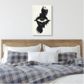 De Batman en de Riddler-grafische kaart met twee t Canvas Afdruk (Insitu (Slaapkamer))