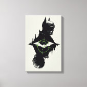 De Batman en de Riddler-grafische kaart met twee t Canvas Afdruk (Voorkant)