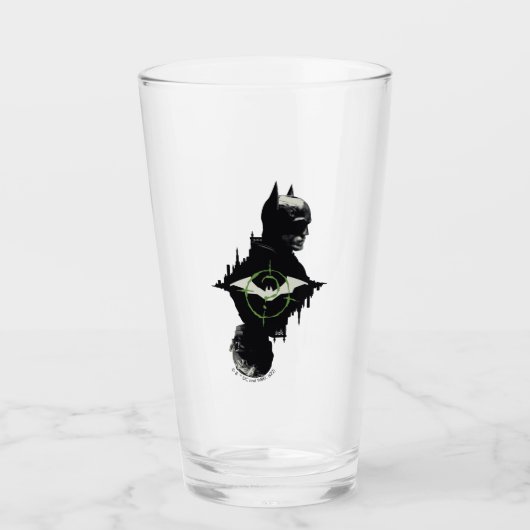 De Batman en de Riddler-grafische kaart met twee t Glas (Voorkant)