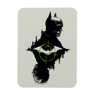 De Batman en de Riddler-grafische kaart met twee t Magneet