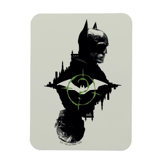 De Batman en de Riddler-grafische kaart met twee t Magneet (Verticaal)