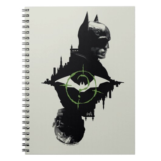 De Batman en de Riddler-grafische kaart met twee t Notitieboek (Voorkant)