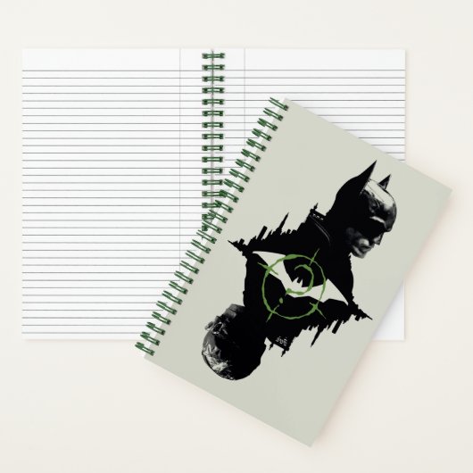 De Batman en de Riddler-grafische kaart met twee t Notitieboek (Binnen)