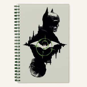 De Batman en de Riddler-grafische kaart met twee t Notitieboek