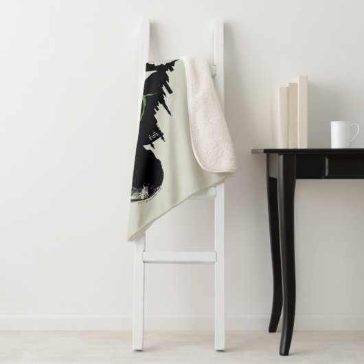 De Batman en de Riddler-grafische kaart met twee t Sherpa Deken (In situ)