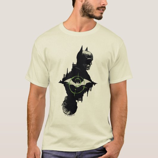 De Batman en de Riddler-grafische kaart met twee t T-shirt (Voorkant)