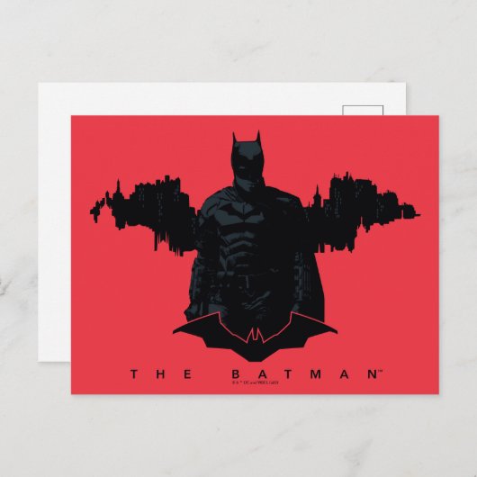 De Batman Gotham Silhouette Briefkaart (Voorkant / Achterkant)