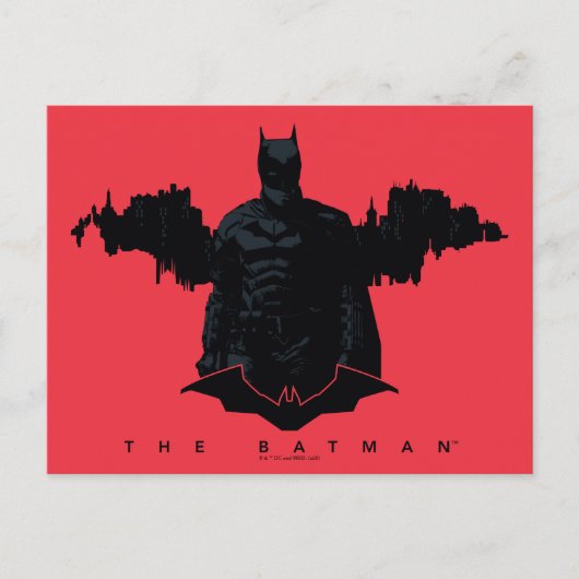De Batman Gotham Silhouette Briefkaart (Voorkant)